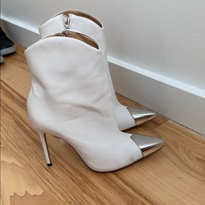 Schutz white booties
